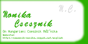 monika csesznik business card